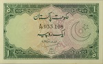 Pakistan 1 Rupee P4 1949 Front